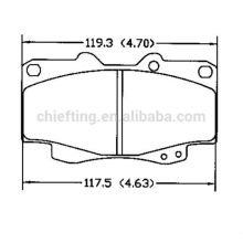 Toyota Teile vorne Bremsen D436 04491-35160 für Toyota Bremsbelag